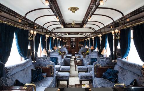 Der Barwagen des Venice-Simplon-Orient-Express