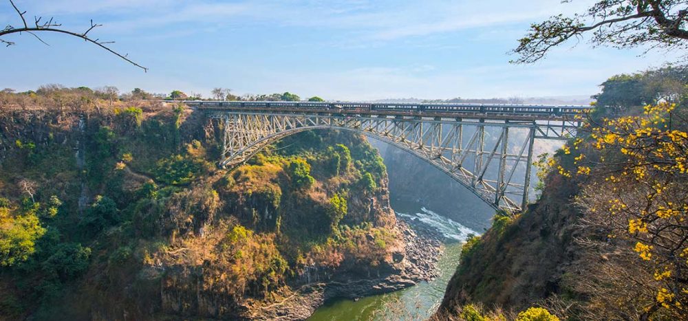 Bild für Der Rovos Rail an den Victoriafällen