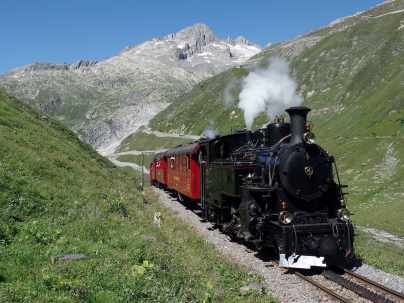 Bild für Dampfzug Furka-Bergstrecke (C) Minder