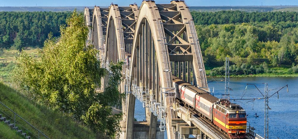 Bild für Brücke über die Oka, Russland.