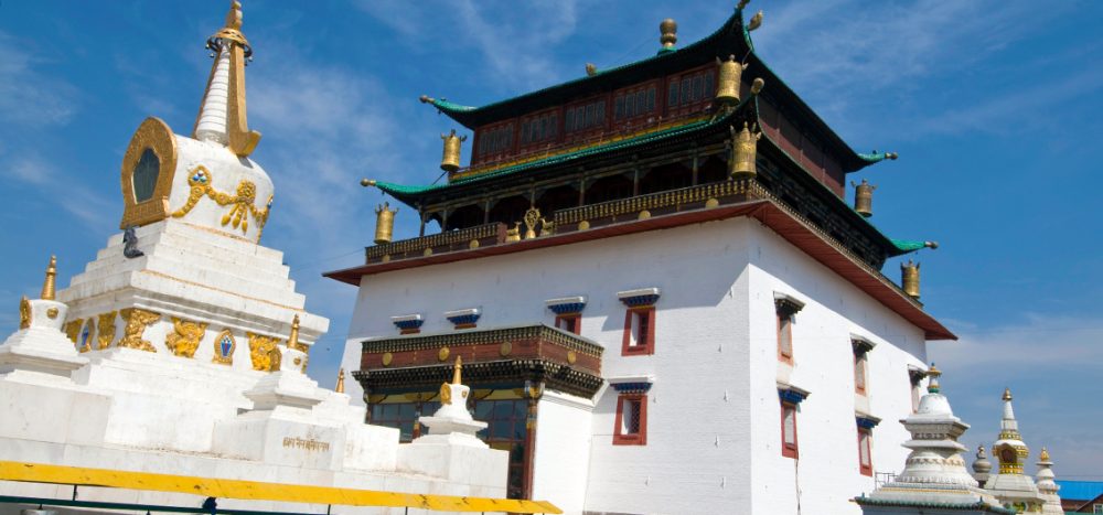 Bild für Das weltberühmte Gandan-Kloster in Ulaan Baatar