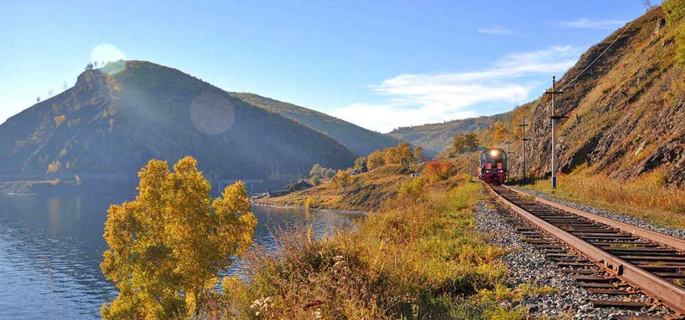 Bild für Transsib-Linienzug am Baikalsee