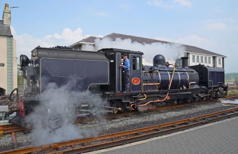 Bild für Welsh Highland Railway Dampflok © Konrad Füssel