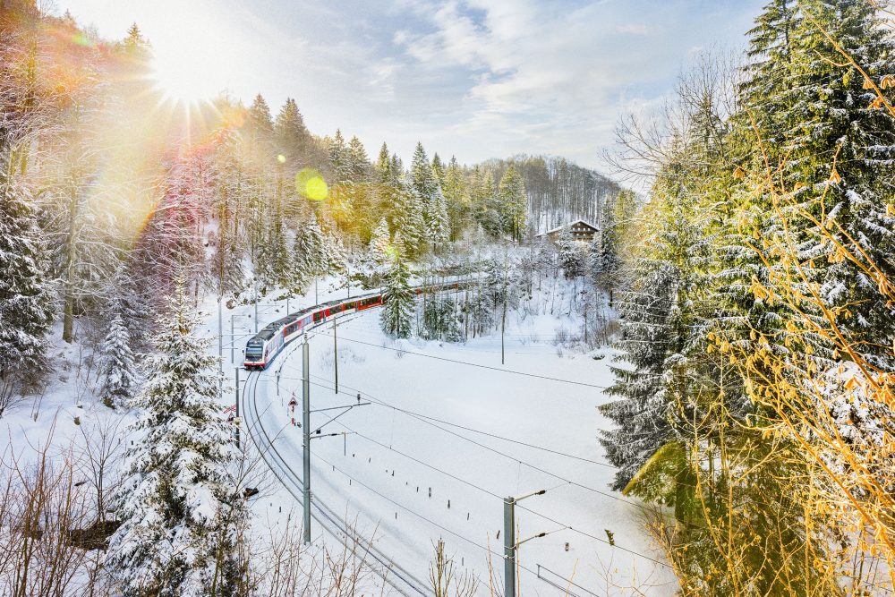 Bild für Winterstimmung am Brünigpass (C)Zentralbahn