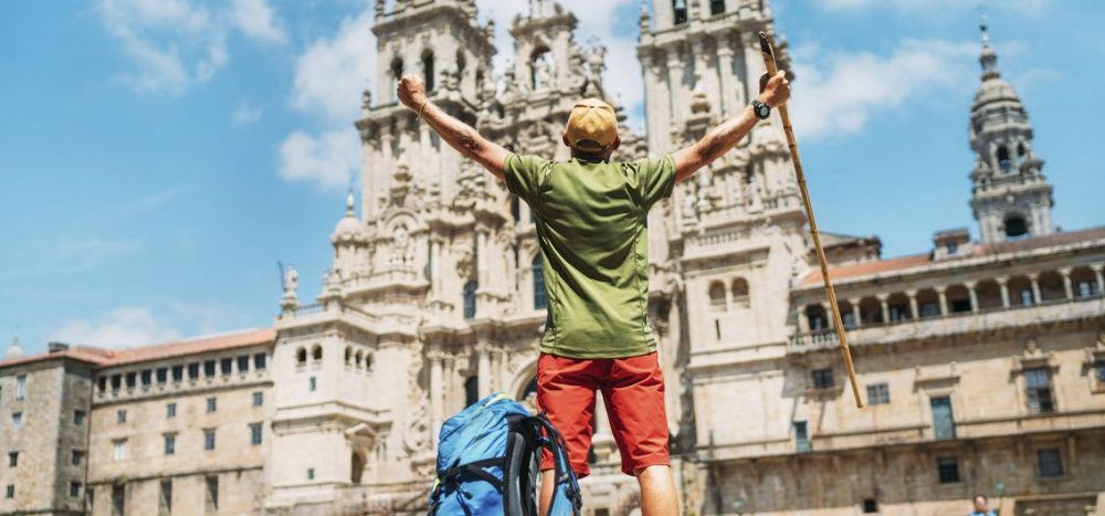 Bild für Pilger in Santiago de Compostela