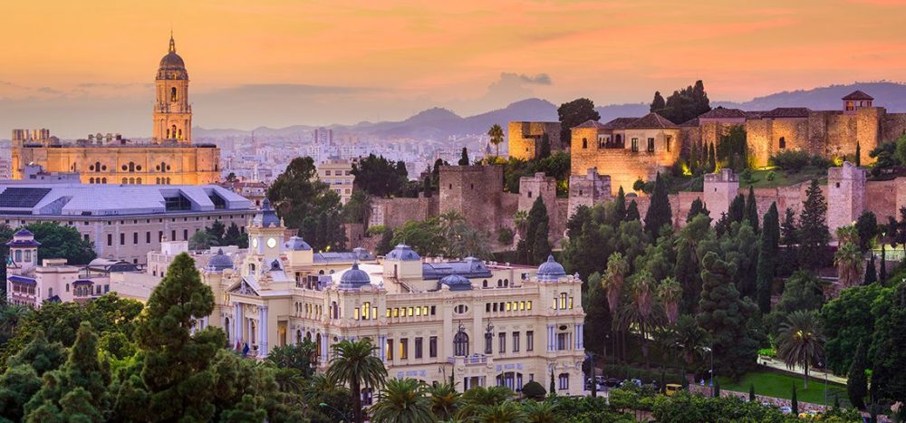 Bild für Malaga am Abend