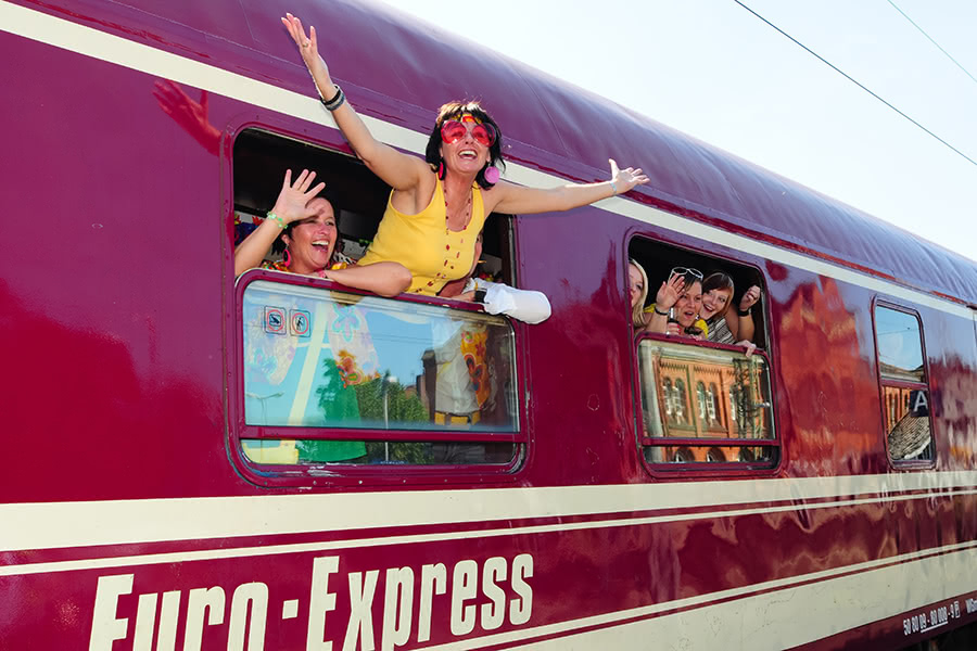 Schlagermove – a&o Hamburg Reeperbahn mit dem Partyzug