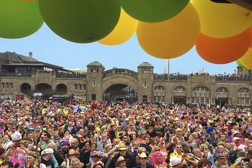 Hamburg Schlagermove mit dem Tagespartyzug