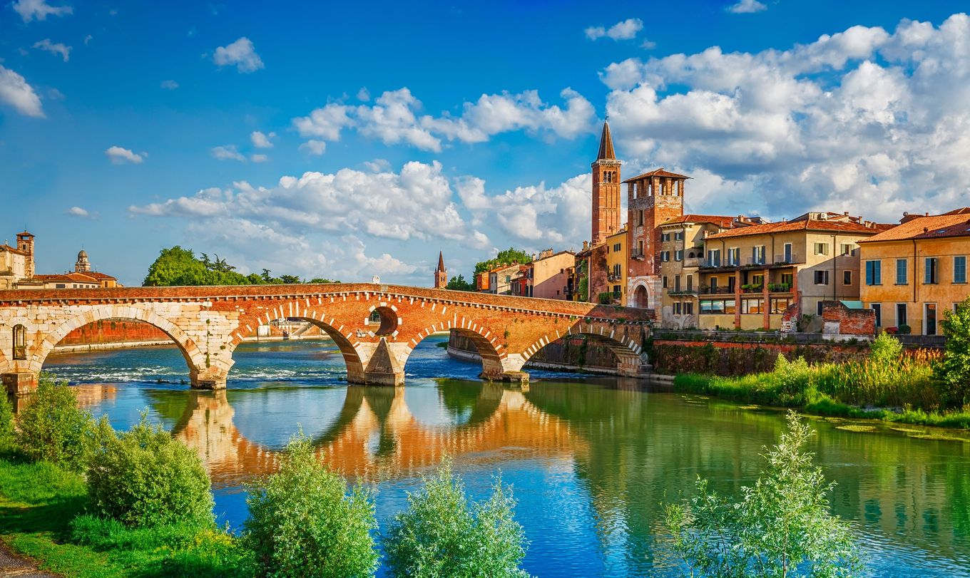 Ponte Pietra-Brücke in Verona © Yasonya