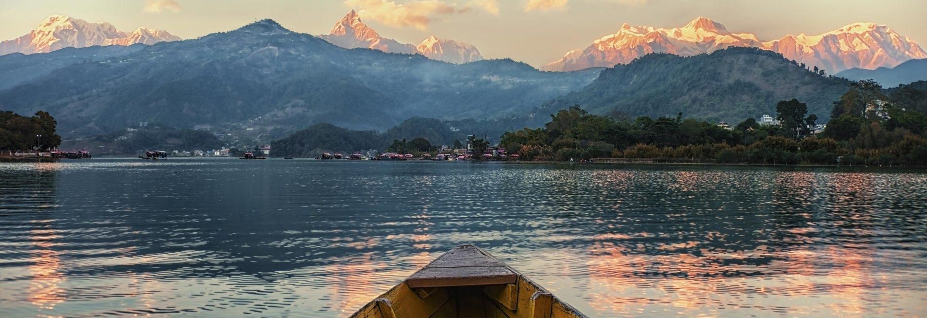 Phewa See in Pokhara, Nepal