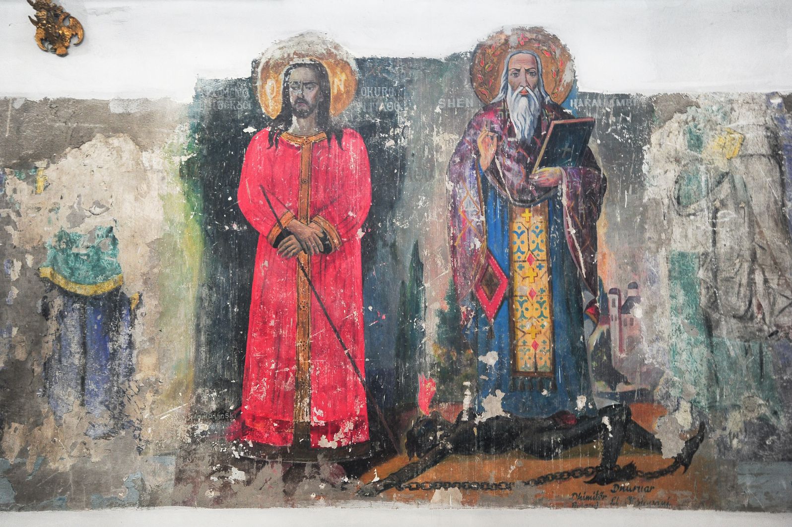 Wandmalerei in der St. Spiridione-Kirche in Berat © fotoember, stockadobe