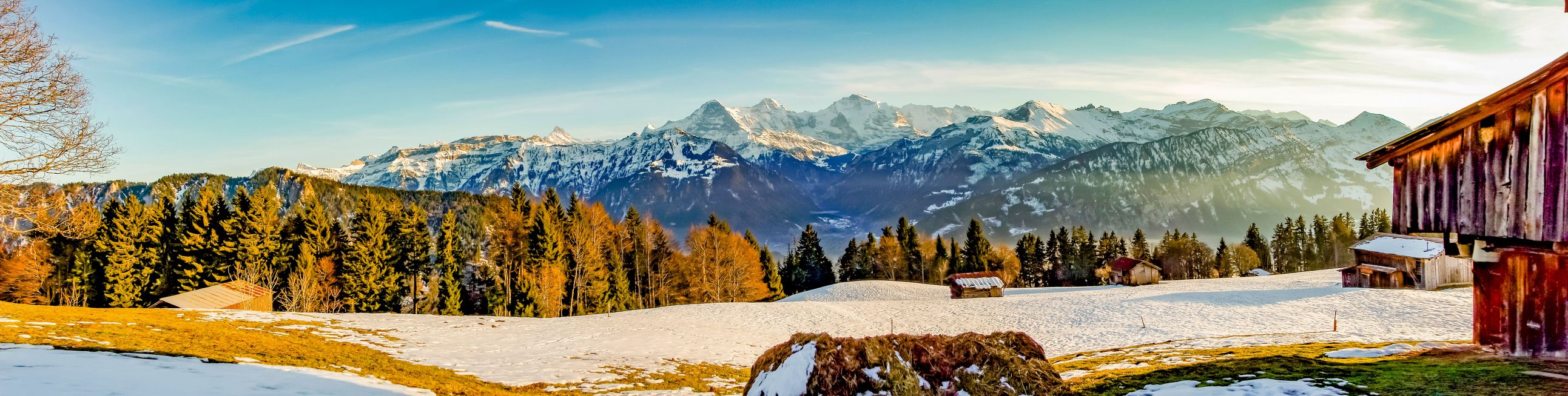 Blick auf die Berge Eiger, Mönch und Jungfrau © Lukassek