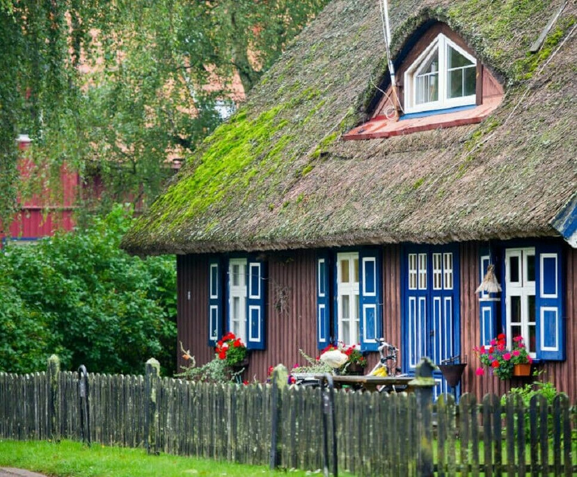 Fischerhaus in Nida (Nidden) auf der Kurischen Nehrung