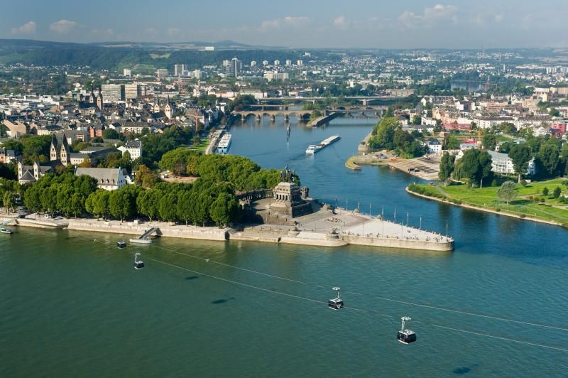 Blick auf das Deutsche Eck in Koblenz © Dominik Ketz, Rheinland-Pfalz Tourismus GmbH