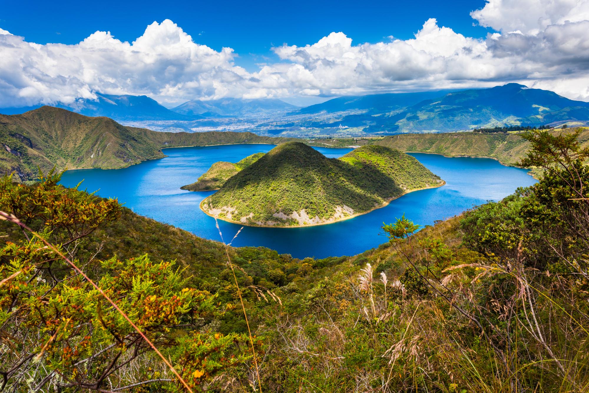 Bild für Lagune im Cuicocha, Ecuador