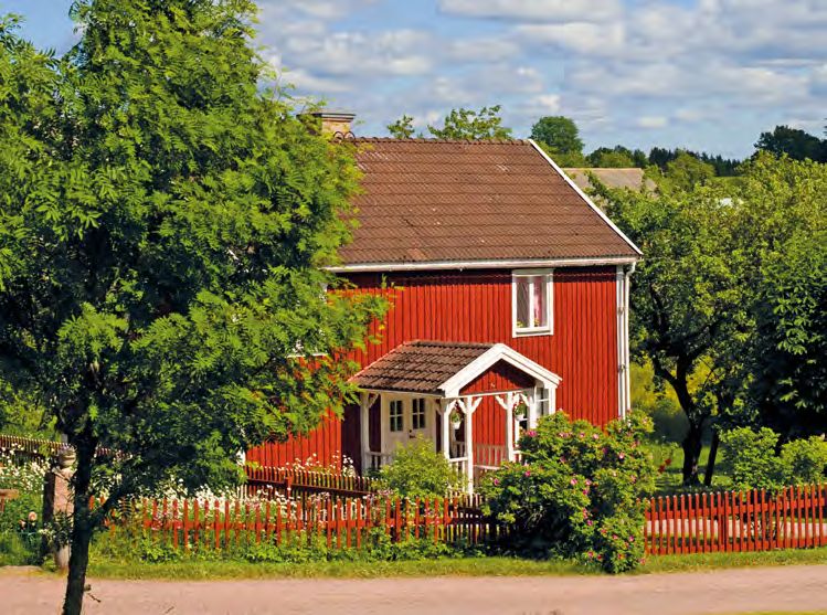 Bild für Småland, Rotes Haus © Andreas Nordström, Imagebank Sweden
