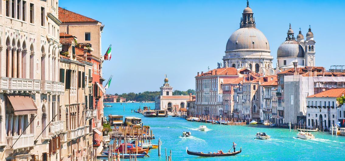 Bild für Canal Grande und die Kirche Santa Maria della Salute in Venedig