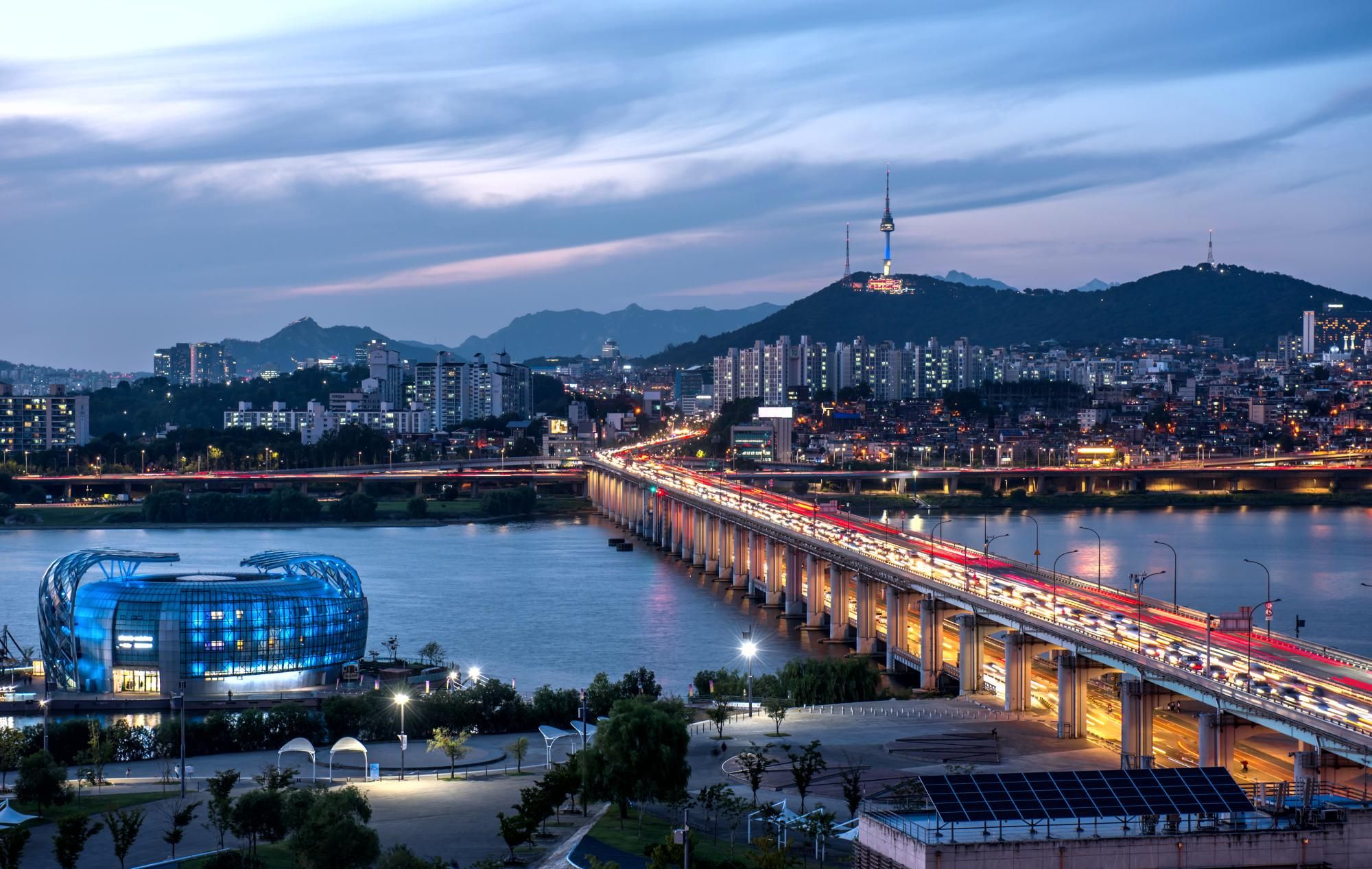 Bild für Seoul nachts