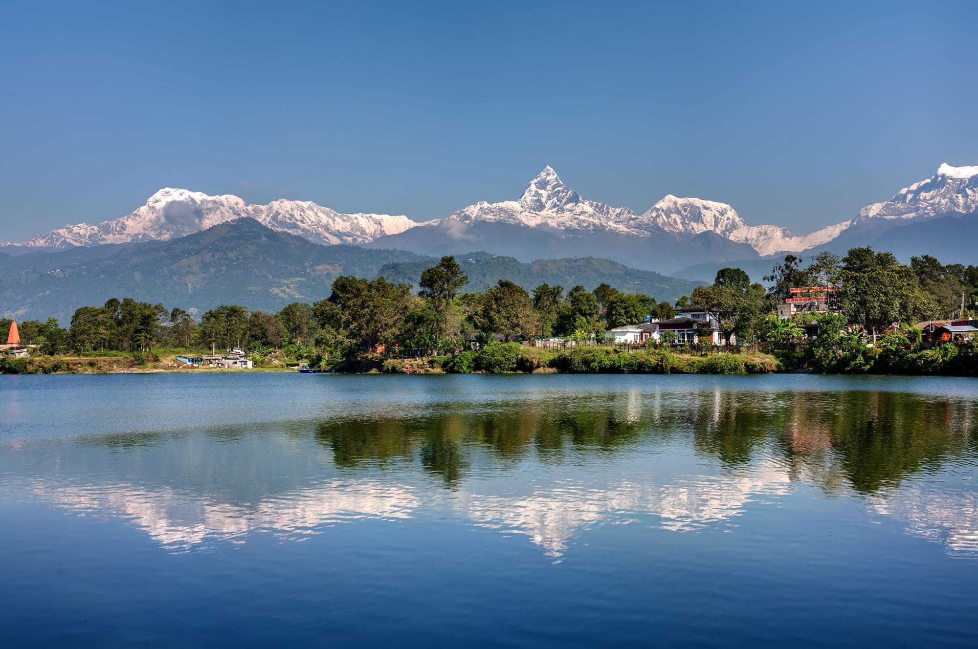 Bild für Nepal, Phewa See Annapura Gebirge
