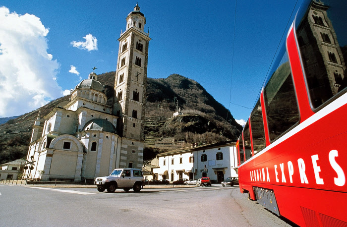 Bernina Express in Tirano (C)RhB