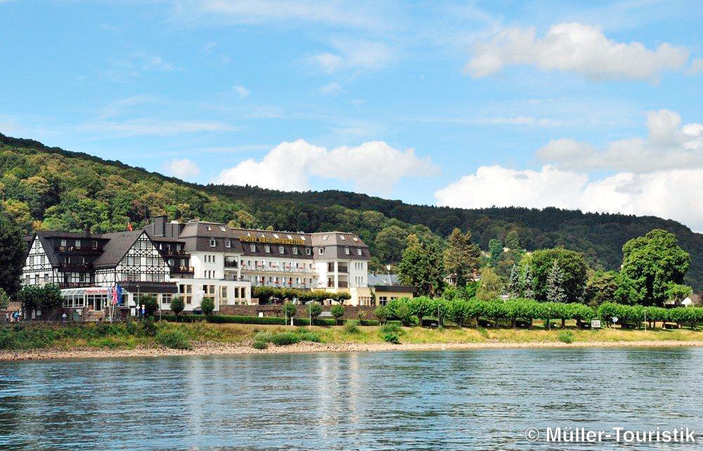 Rheinhotel Vier Jahreszeiten mit bezaubernder Lage am Rhein!