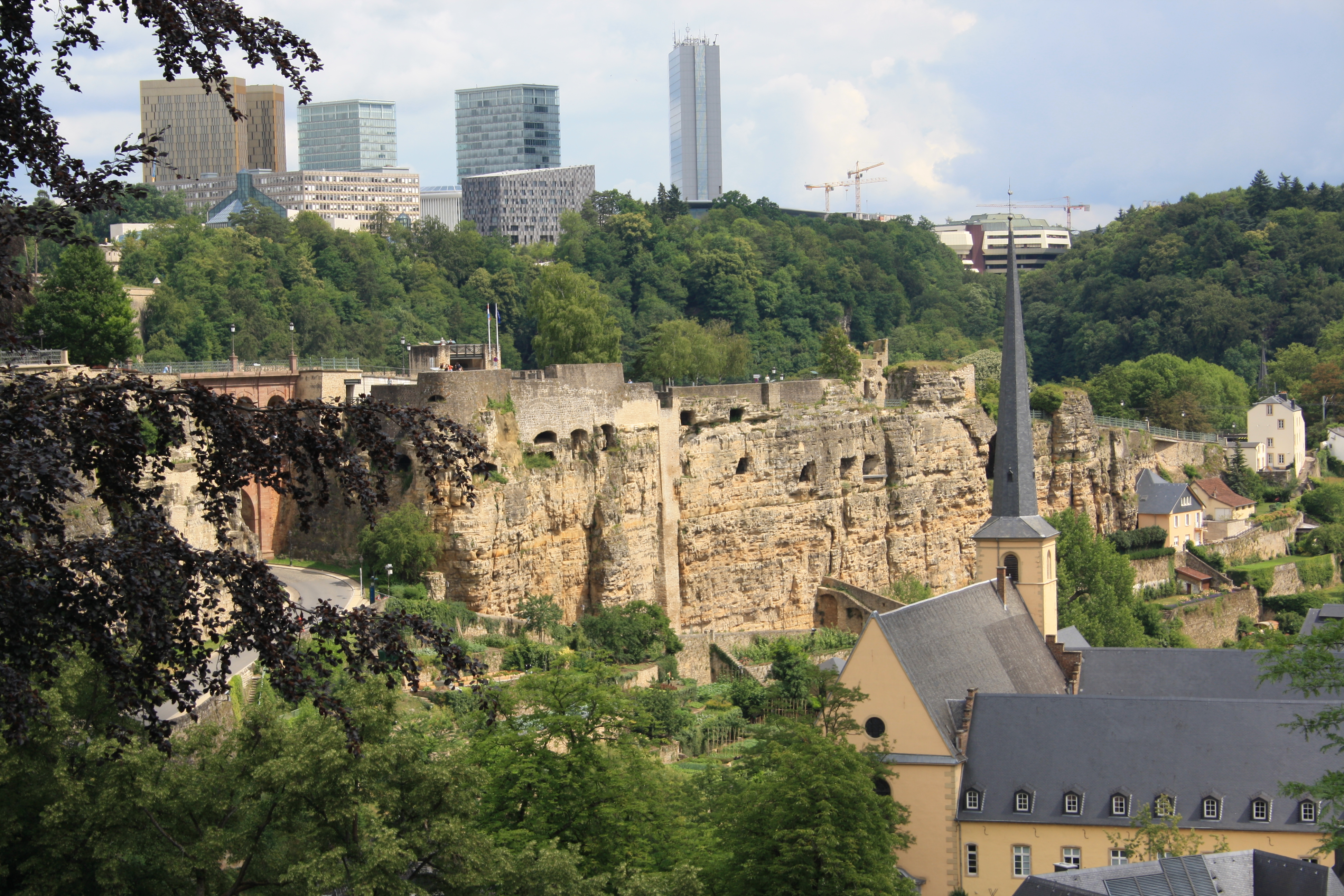 Blick zum Europa-Viertel auf dem Kirchberg-Plateau in Luxemburg (Stadt) © SRG