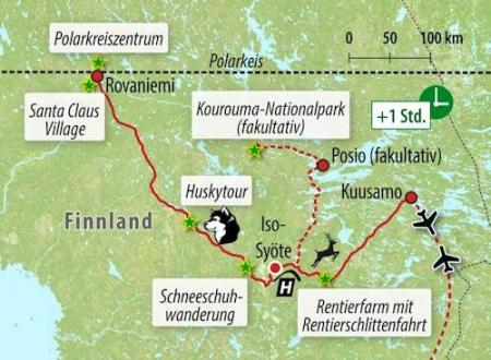 Zug - Lappland - Weihnachten beim Weihnachtsmann