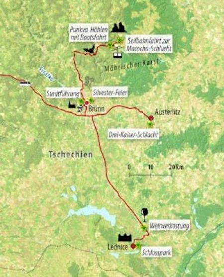 Zug - Silvester in Tschechien – Brünn und Südmähren