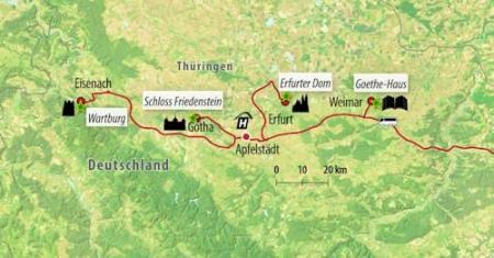 Zug - Weihnachten in Thüringen - Hotel in Erfurt