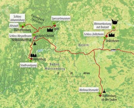 Zug - Weihnachten im Spessart - Main und Fränkisches Weinland