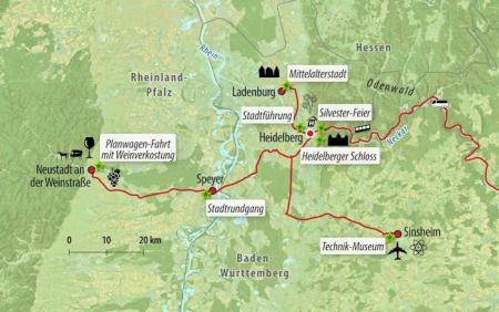 Zug - Silvesterreise in die romantische Stadt Heidelberg