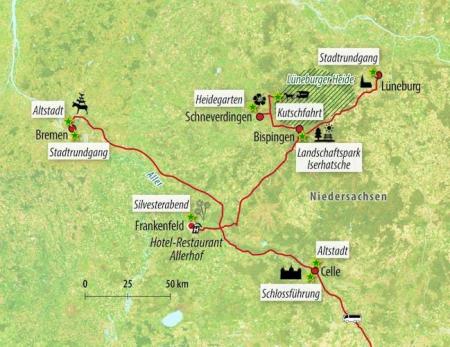 Zug - Silvester in der Lüneburger Heide
