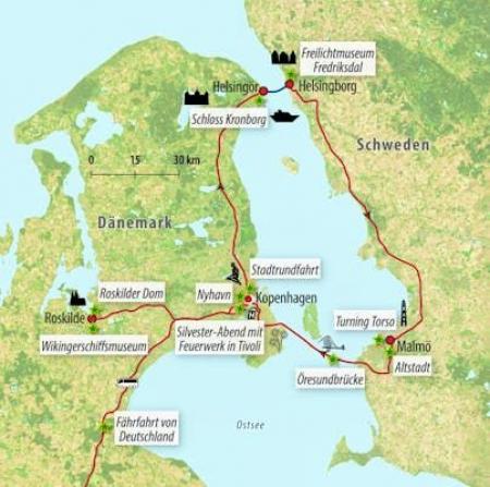 Zug - Silvesterreise Kopenhagen – Jahreswechsel in Dänemark & Schweden