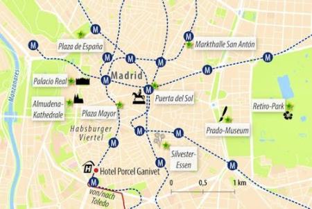 Zug - Silvester in Madrid - Jahreswechsel in Spanien