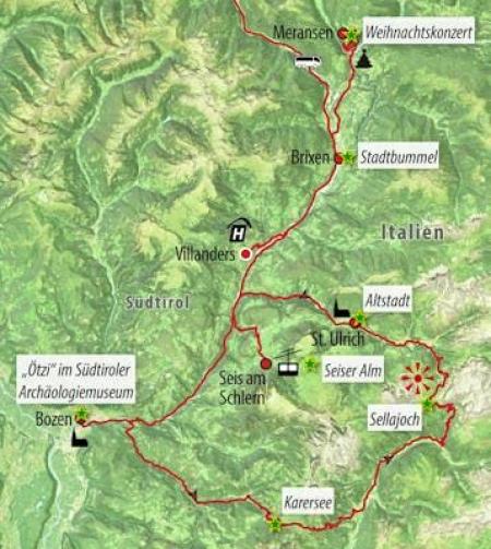 Zug - Winterliche Weihnachts-Stimmung in Südtirol