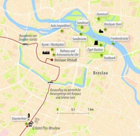Zug - Silvester in Polen – Städtereise Breslau an der Oder