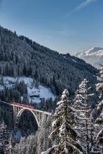 Langwieser Viadukt im Winter