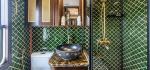Badezimmer, asiatisches Dekor